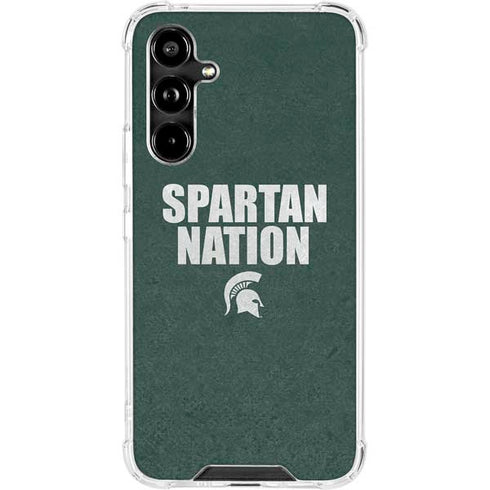 Michigan State University Spartans Nation Galaxy A54 5G Clear Case