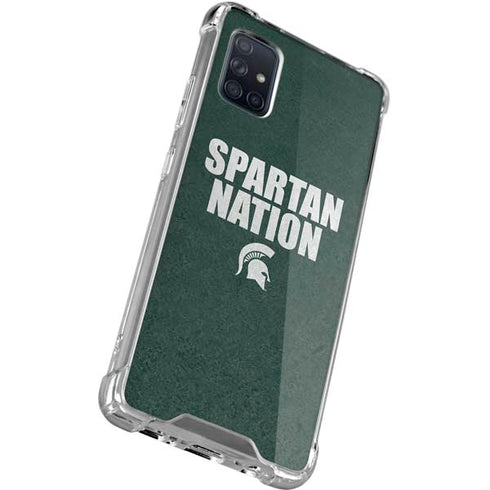 Michigan State University Spartans Nation Galaxy A71 5G Clear Case