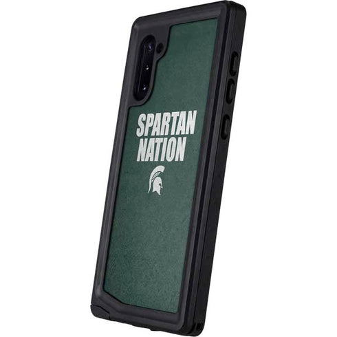 Michigan State University Spartans Nation Galaxy Note 10 Waterproof Case