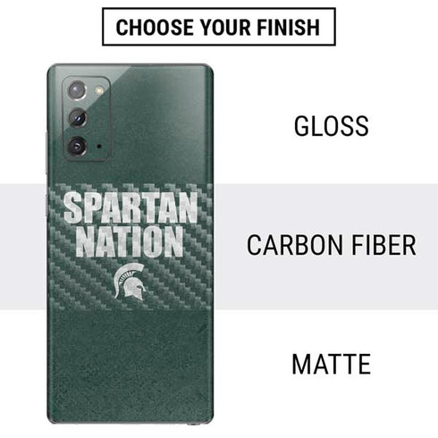 Michigan State University Spartans Nation Galaxy Note20 5G Skin
