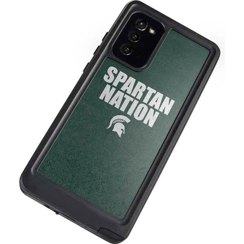 Michigan State University Spartans Nation Galaxy Note20 5G Waterproof Case