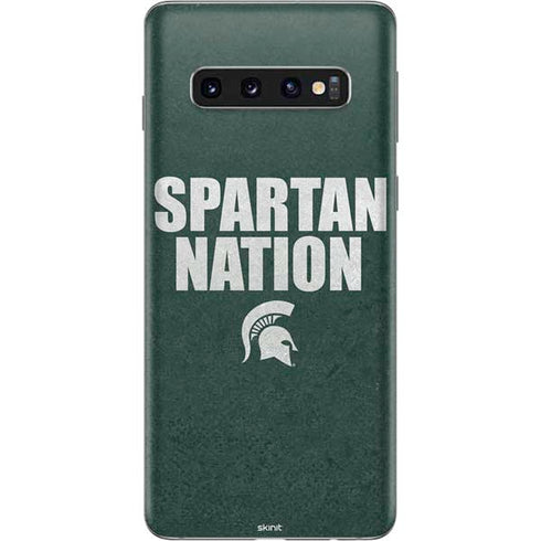Michigan State University Spartans Nation Galaxy S10 Skin
