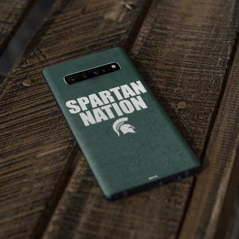 Michigan State University Spartans Nation Galaxy S10 Skin