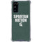 Michigan State University Spartans Nation Galaxy S20 FE Clear Case