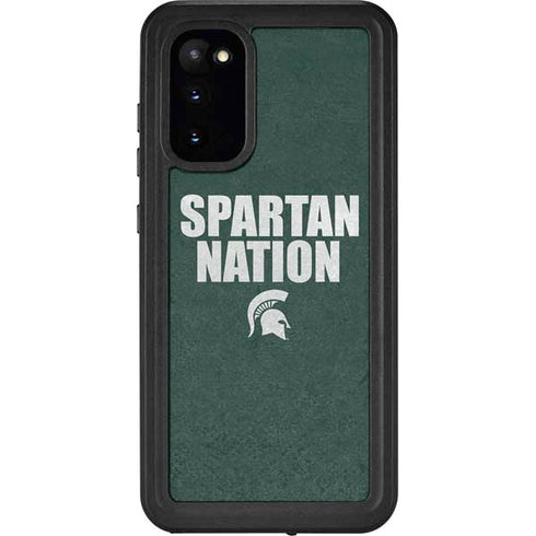Michigan State University Spartans Nation Galaxy S20 Waterproof Case