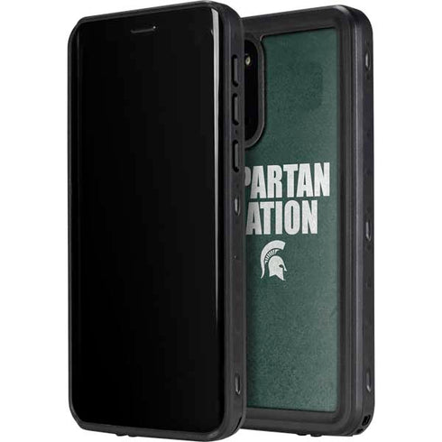 Michigan State University Spartans Nation Galaxy S20 Waterproof Case