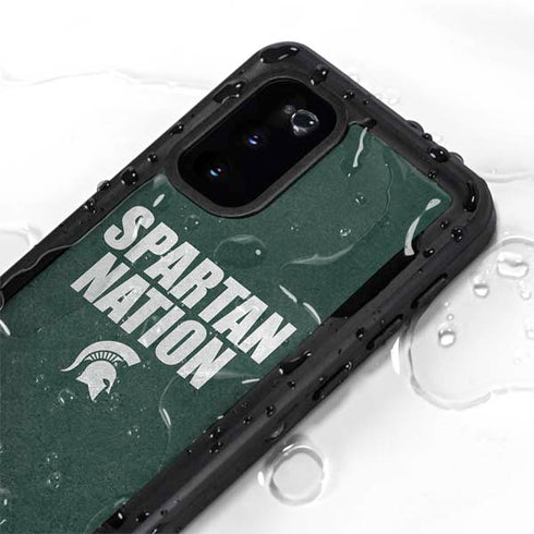 Michigan State University Spartans Nation Galaxy S20 Waterproof Case