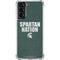 Michigan State University Spartans Nation Galaxy S21 5G Clear Case