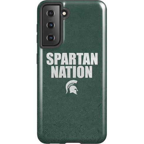 Michigan State University Spartans Nation Galaxy S21 5G Pro Case