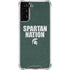 Michigan State University Spartans Nation Galaxy S21 FE Clear Case
