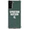 Michigan State University Spartans Nation Galaxy S21 Plus 5G Clear Case