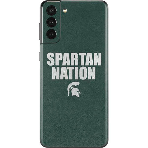 Michigan State University Spartans Nation Galaxy S21 Plus 5G Skin