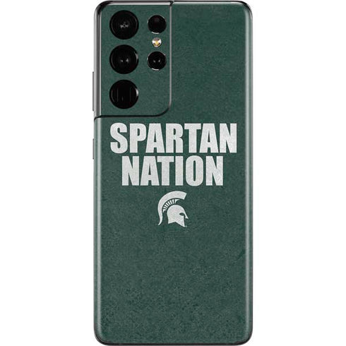 Michigan State University Spartans Nation Galaxy S21 Ultra 5G Skin
