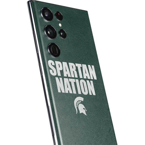 Michigan State University Spartans Nation Galaxy S22 Ultra Skin