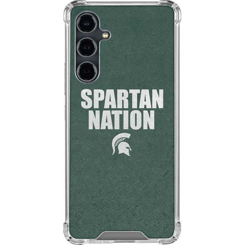 Michigan State University Spartans Nation Galaxy S23 FE Clear Case