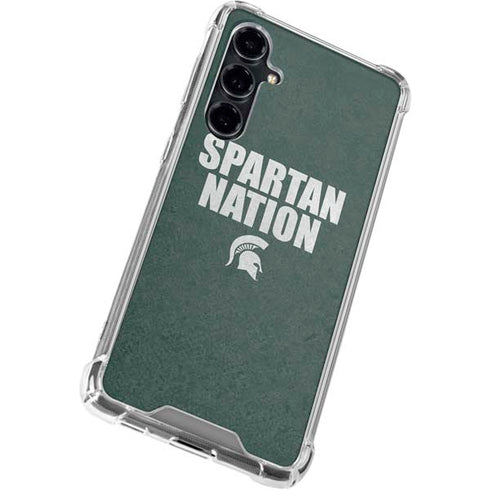 Michigan State University Spartans Nation Galaxy S23 FE Clear Case