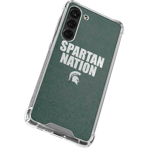 Michigan State University Spartans Nation Galaxy S23 Plus Clear Case