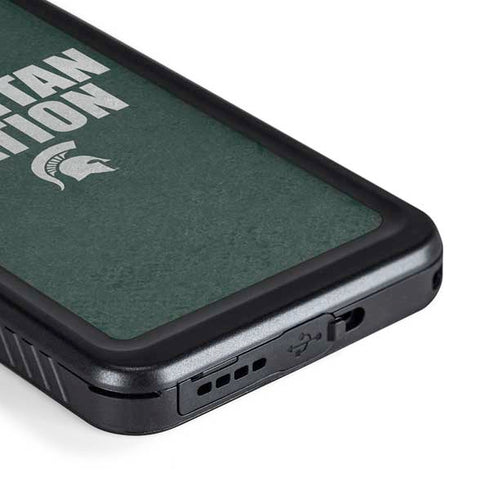 Michigan State University Spartans Nation Galaxy S23 Plus Waterproof Case
