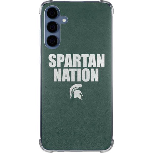 Michigan State University Spartans Nation Galaxy S24 Clear Case