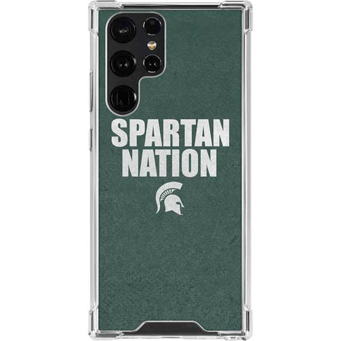 Michigan State University Spartans Nation Galaxy S24 Ultra Clear Case