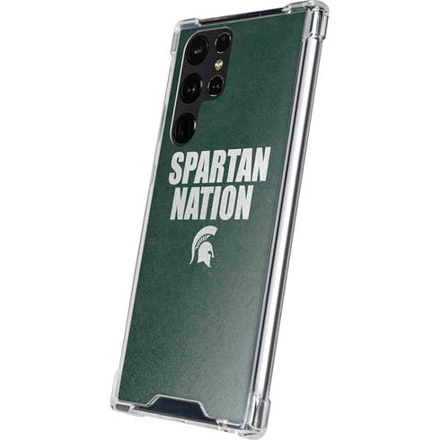 Michigan State University Spartans Nation Galaxy S24 Ultra Clear Case