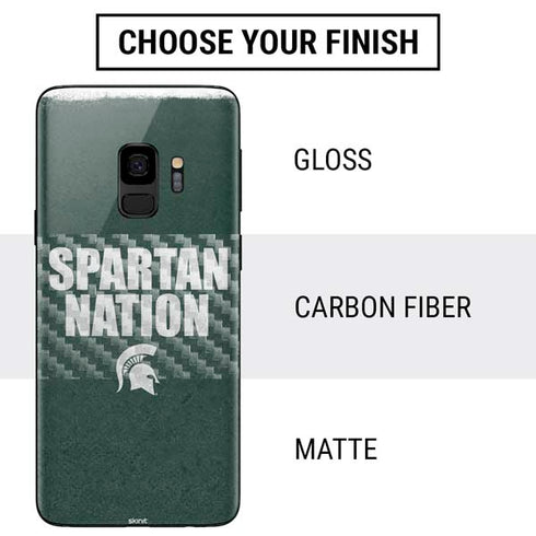 Michigan State University Spartans Nation Galaxy S9 Skin