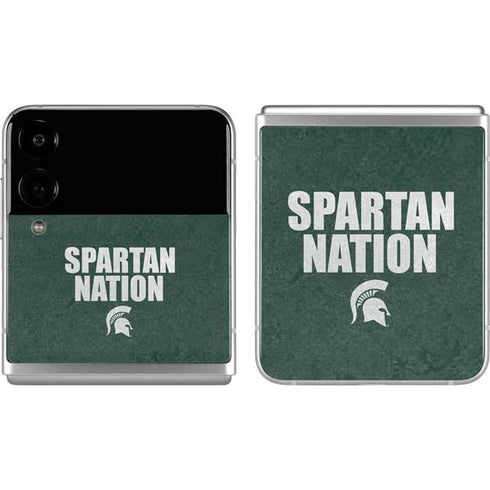 Michigan State University Spartans Nation Galaxy Z Flip4 5G Skin
