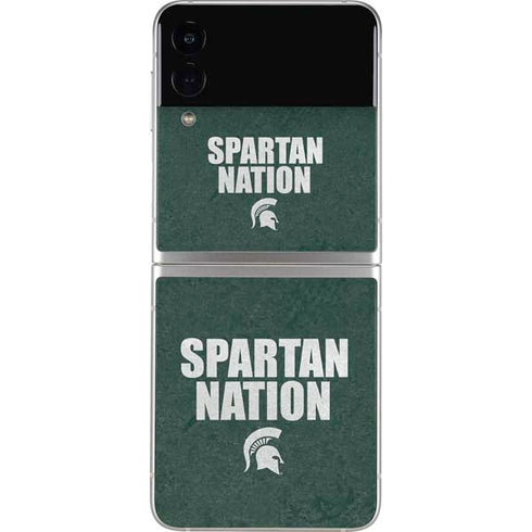 Michigan State University Spartans Nation Galaxy Z Flip4 5G Skin