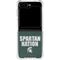 Michigan State University Spartans Nation Galaxy Z Flip5 5G Clear Case