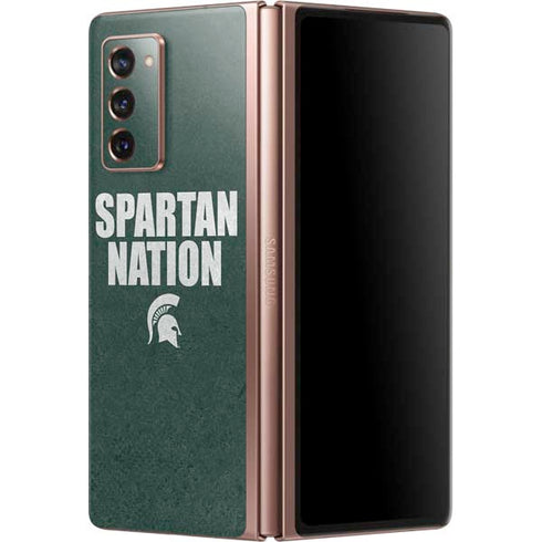 Michigan State University Spartans Nation Galaxy Z Fold2 5G Skin