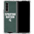 Michigan State University Spartans Nation Galaxy Z Fold4 5G Clear Case