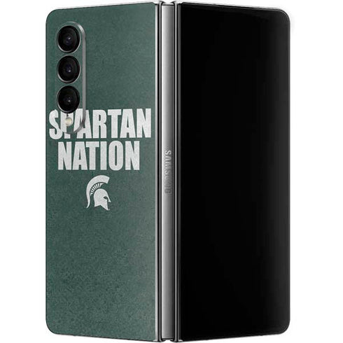 Michigan State University Spartans Nation Galaxy Z Fold4 5G Skin