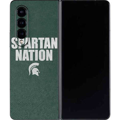Michigan State University Spartans Nation Galaxy Z Fold4 5G Skin