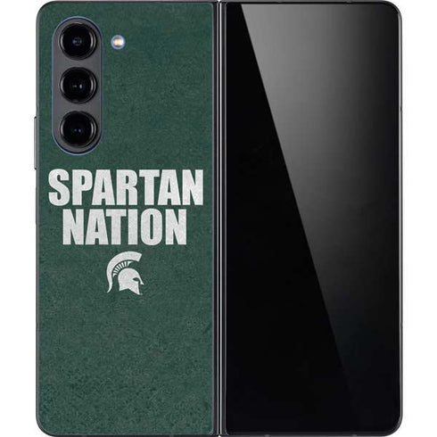 Michigan State University Spartans Nation Galaxy Z Fold5 5G Skin