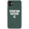 Michigan State University Spartans Nation iPhone 11 Clear Case