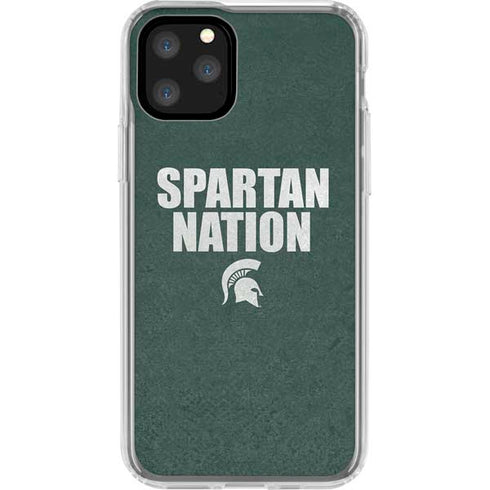 Michigan State University Spartans Nation iPhone 11 Pro Clear Case
