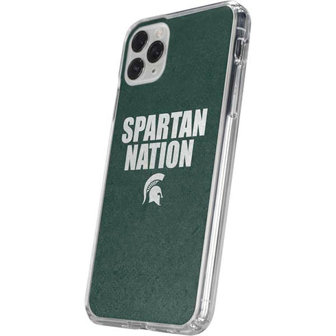 Michigan State University Spartans Nation iPhone 11 Pro Clear Case