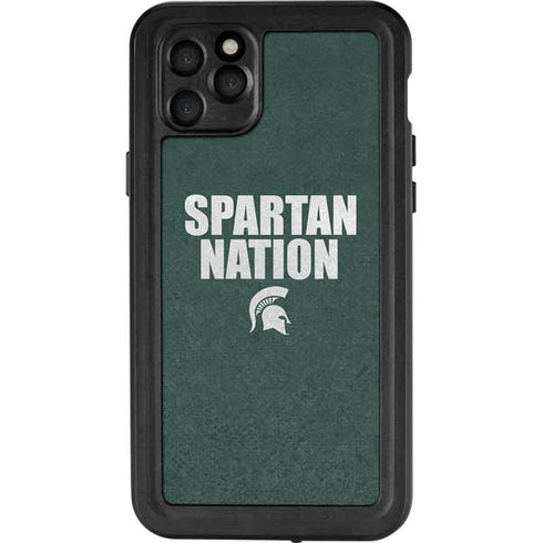 Michigan State University Spartans Nation iPhone 11 Pro Max Waterproof Case