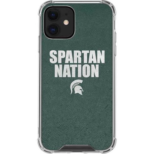 Michigan State University Spartans Nation iPhone 12 Mini Clear Case