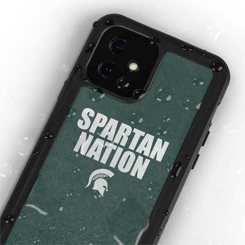 Michigan State University Spartans Nation iPhone 12 Mini Waterproof Case