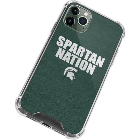 Michigan State University Spartans Nation iPhone 12 Pro Clear Case