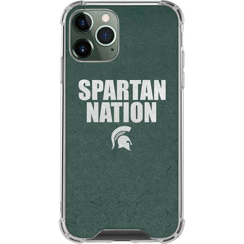 Michigan State University Spartans Nation iPhone 12 Pro Max Clear Case