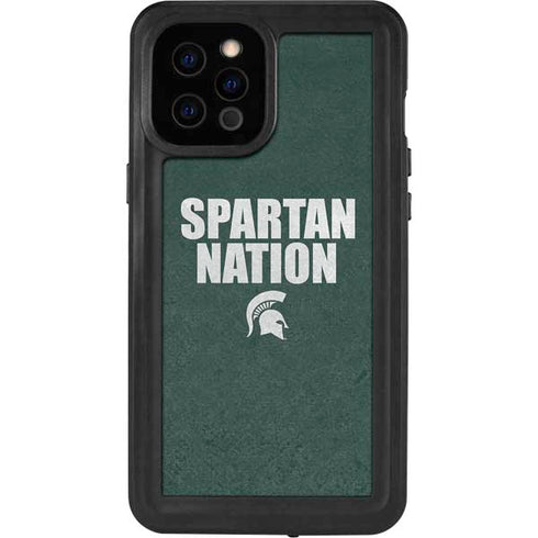 Michigan State University Spartans Nation iPhone 12 Pro Max Waterproof Case