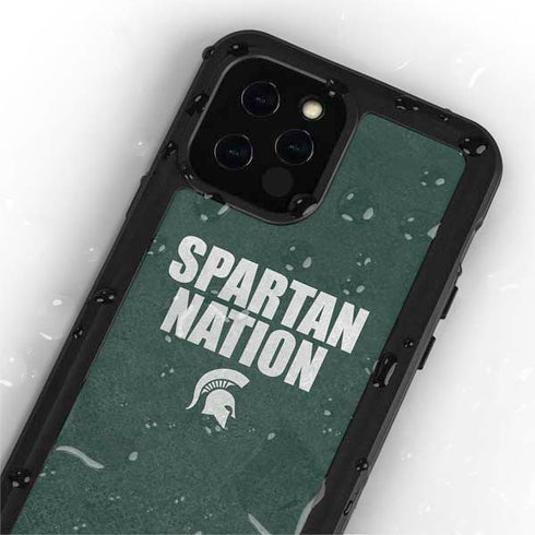 Michigan State University Spartans Nation iPhone 12 Pro Max Waterproof Case