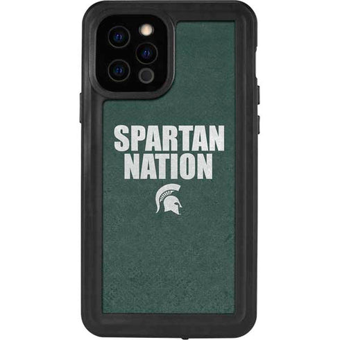 Michigan State University Spartans Nation iPhone 12 Pro Waterproof Case