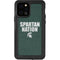 Michigan State University Spartans Nation iPhone 12 Pro Waterproof Case