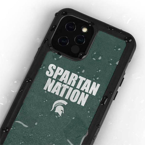 Michigan State University Spartans Nation iPhone 12 Pro Waterproof Case