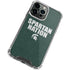 Michigan State University Spartans Nation iPhone 13 Pro Clear Case