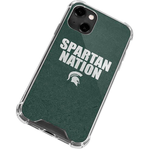 Michigan State University Spartans Nation iPhone 14 Clear Case