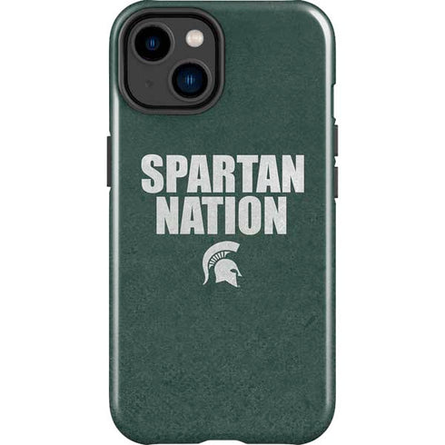 Michigan State University Spartans Nation iPhone 14 Plus Impact Case